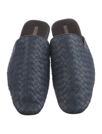 Bottega Veneta Intrecciato Weave Leather Slippers