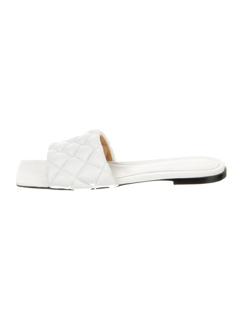 Bottega Veneta Quilted Pattern Leather Slides