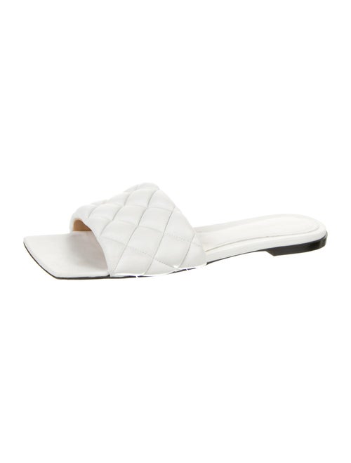 Bottega Veneta Quilted Pattern Leather Slides