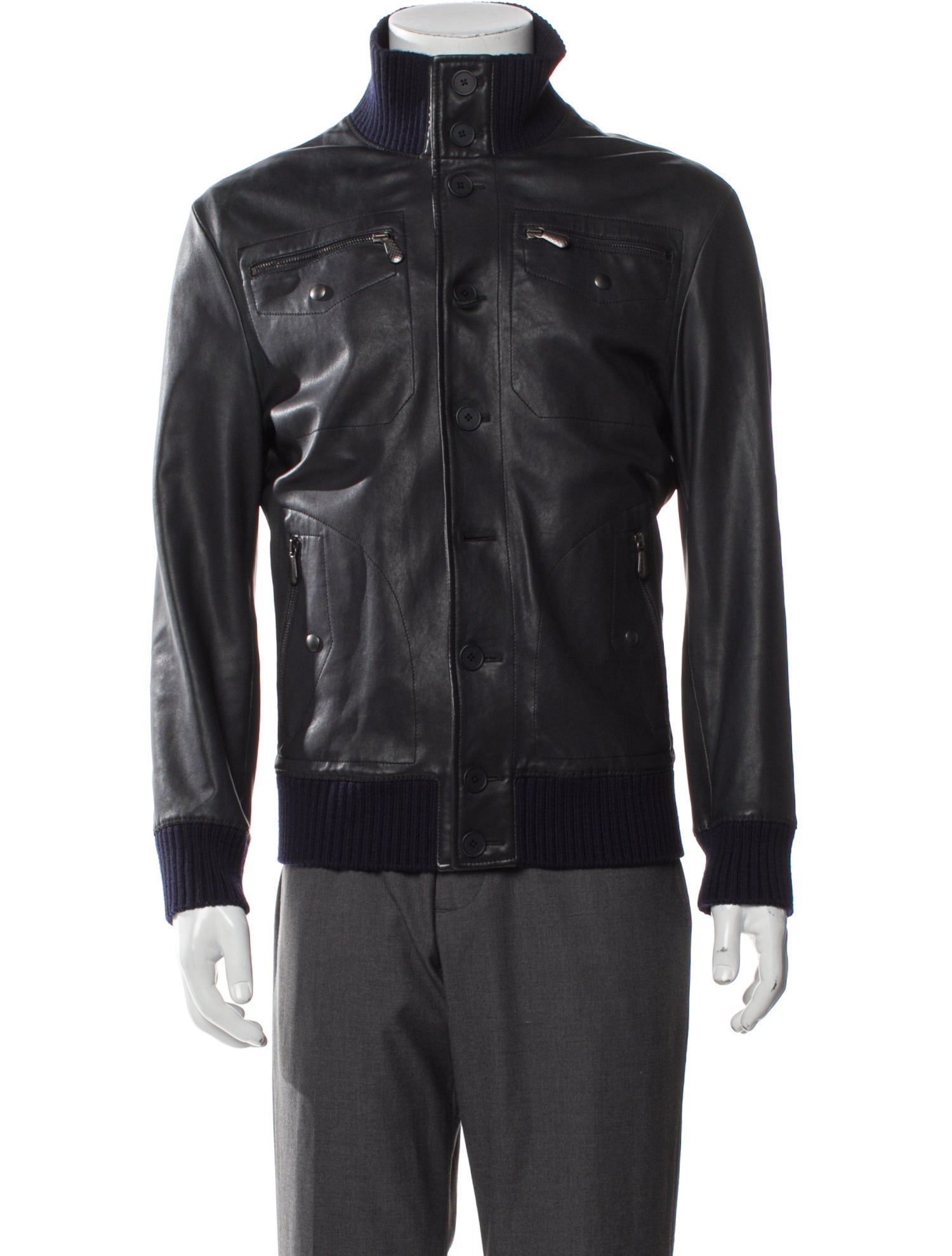 Bottega Veneta Leather Moto Jacket