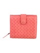 Bottega Veneta Intrecciato Weave Leather French Purse
