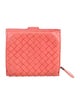 Bottega Veneta Intrecciato Weave Leather French Purse