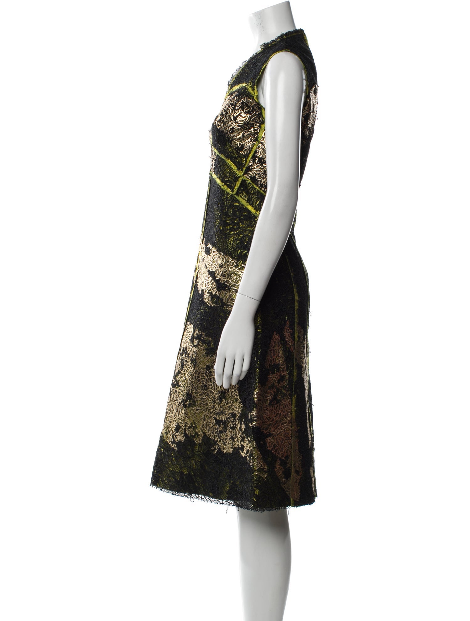 Bottega Veneta Printed Midi Length Dress w/ Tags