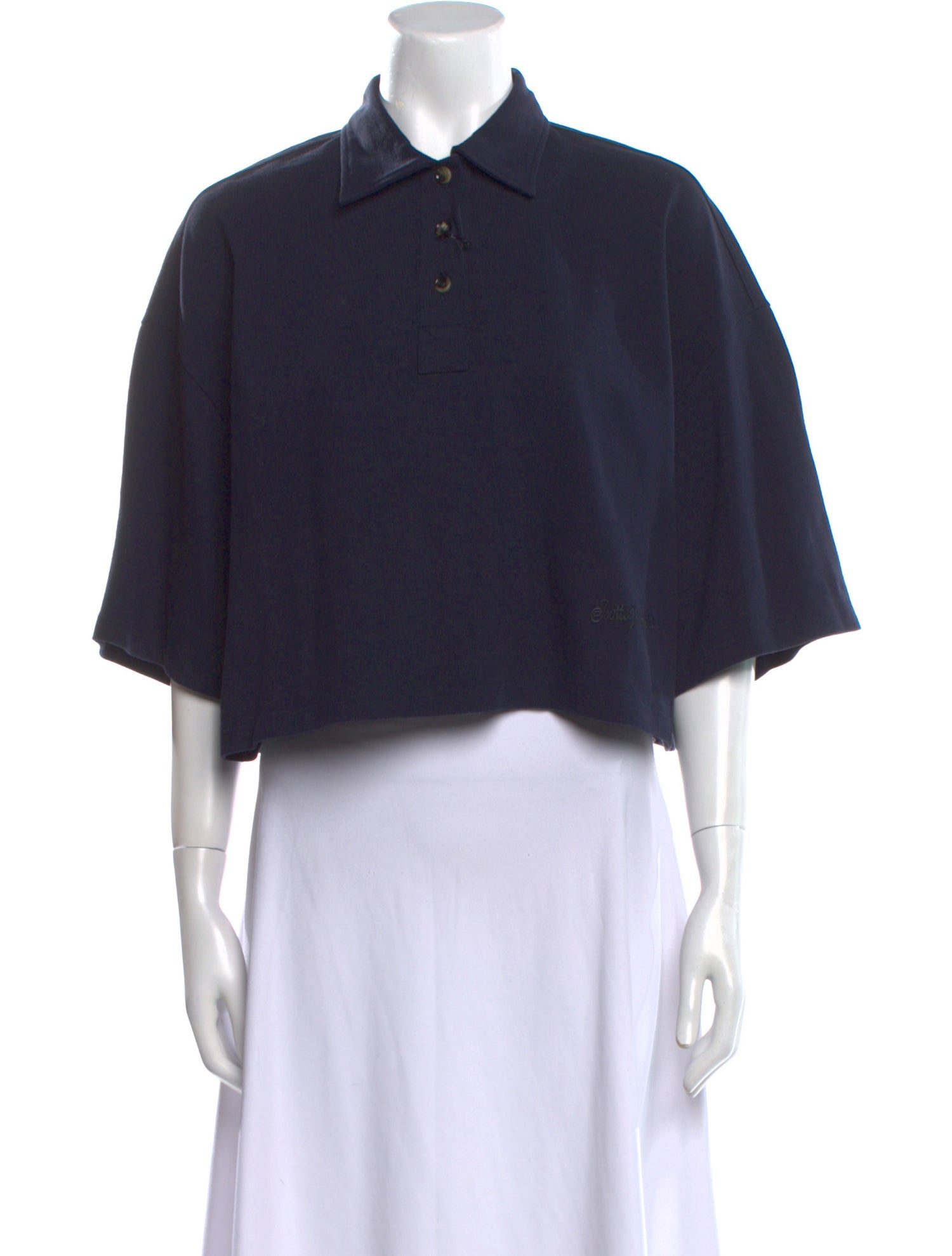 Bottega Veneta Three-Quarter Sleeve Crop Top w/ Tags