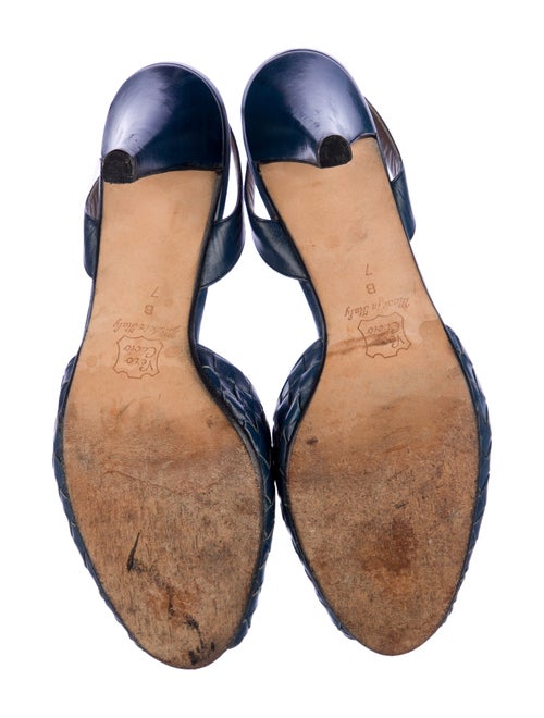 Bottega Veneta Intrecciato Weave Leather Slingback Sandals