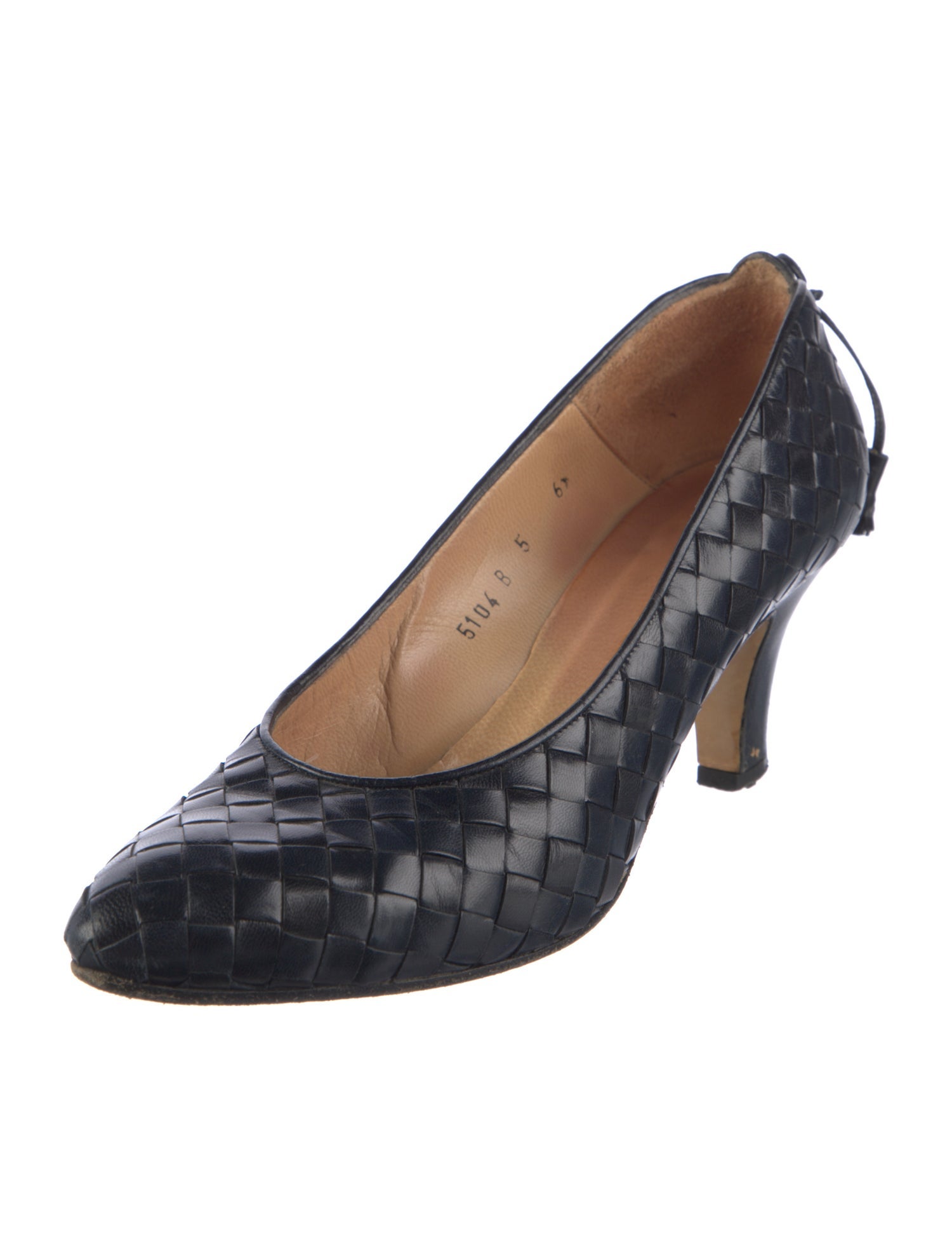 Bottega Veneta Vintage Intrecciato Weave Pumps