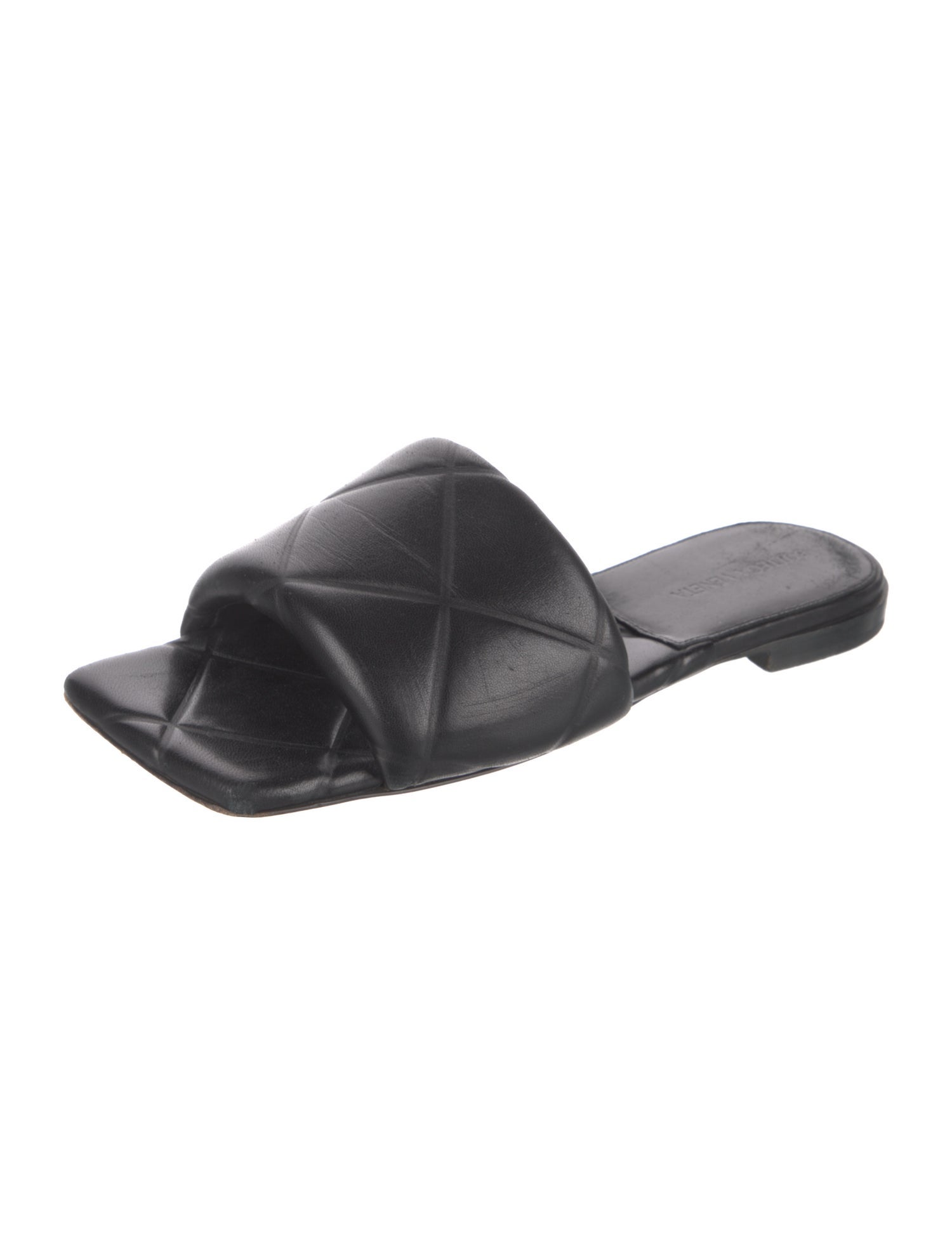Bottega Veneta Intrecciato Weave Leather Slides