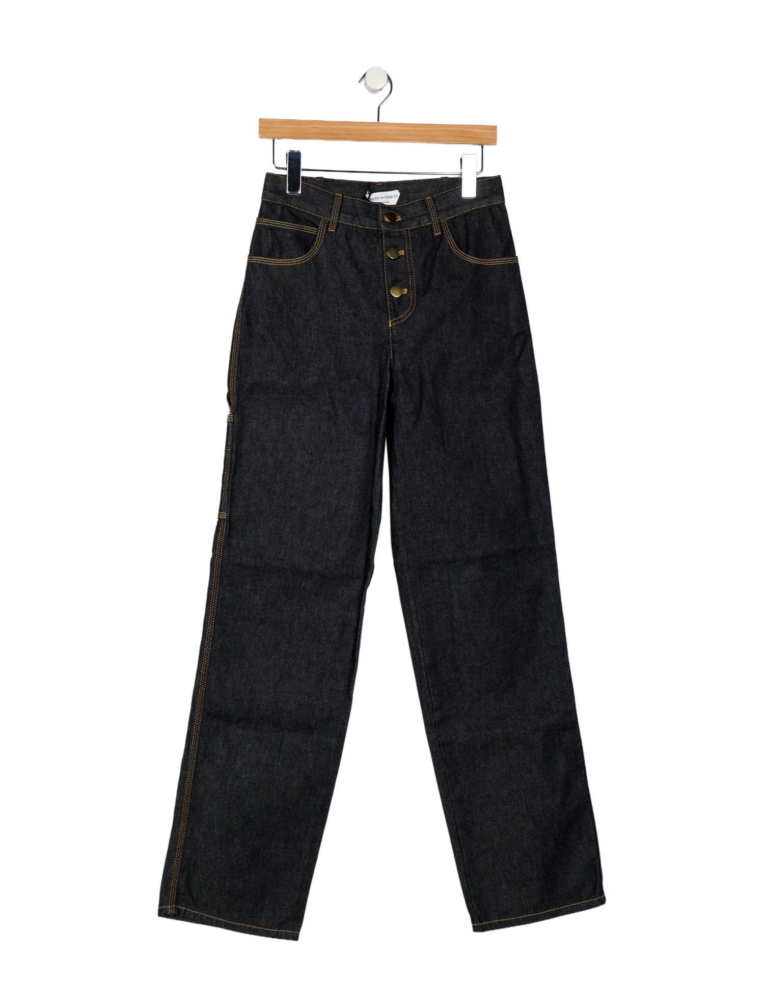 Bottega Veneta Mid-Rise Wide Leg Jeans w/ Tags