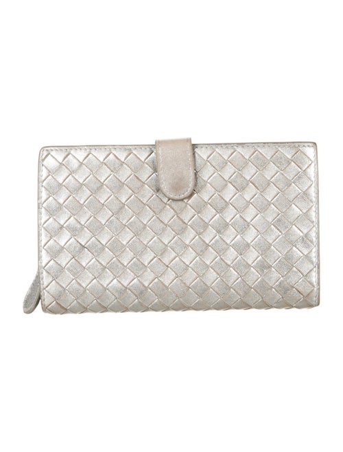 Bottega Veneta Intrecciato Weave Leather French Purse