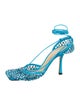 Bottega Veneta Mesh Crystal Embellishments Slingback Pumps