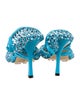 Bottega Veneta Mesh Crystal Embellishments Slingback Pumps