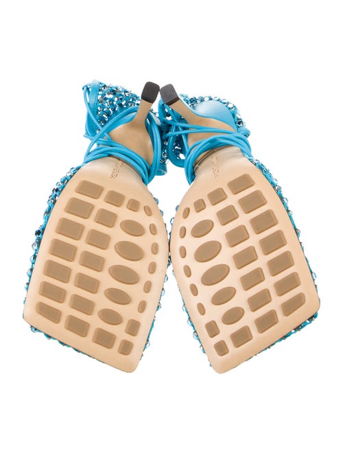 Bottega Veneta Mesh Crystal Embellishments Slingback Pumps