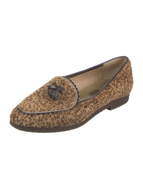 Bottega Veneta Ponyhair Animal Print Loafers