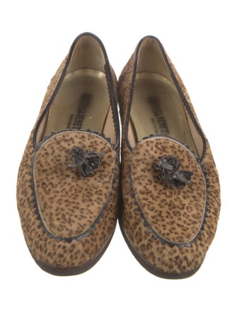 Bottega Veneta Ponyhair Animal Print Loafers