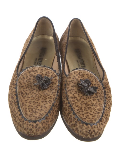 Bottega Veneta Ponyhair Animal Print Loafers