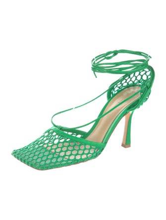 Bottega Veneta Mesh Slingback Pumps