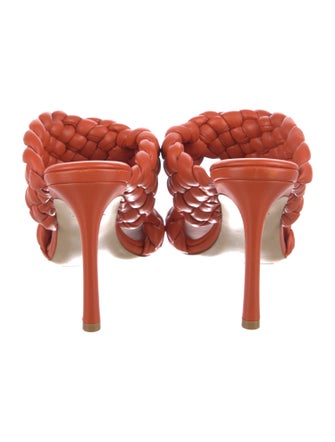 Bottega Veneta Intrecciato Weave Leather Slides