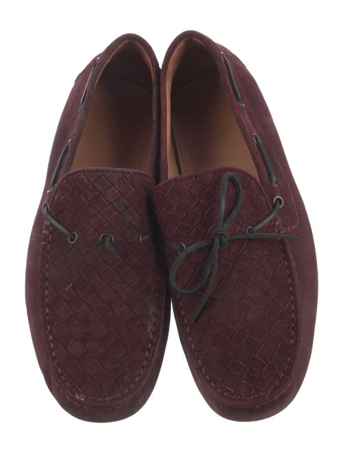 Bottega Veneta Intrecciato Weave Suede Moccasins