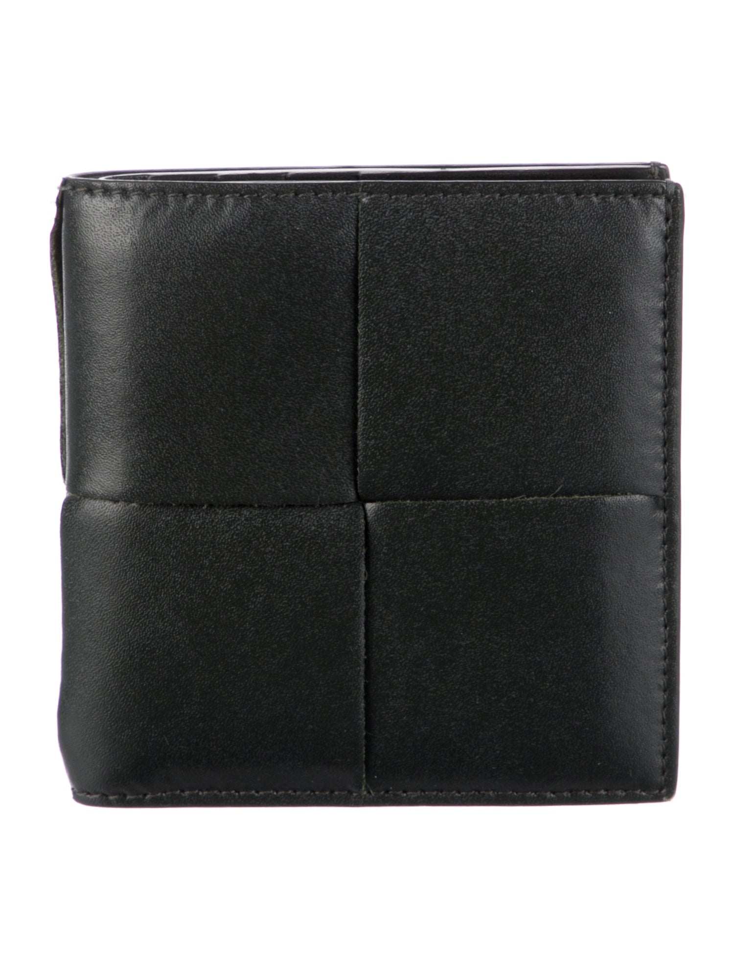 Bottega Veneta Intrecciato Weave Leather Compact Wallet