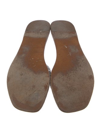 Bottega Veneta Intrecciato Weave Leather Slides