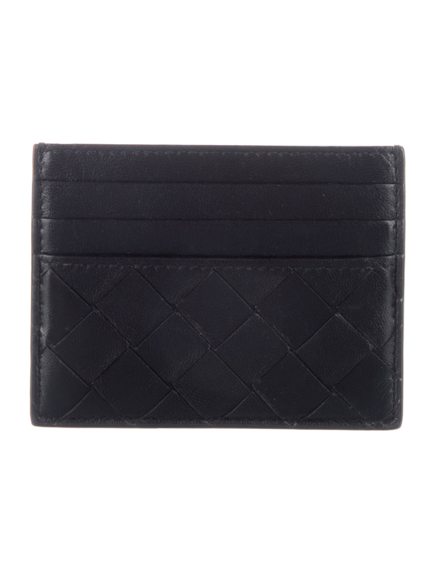 Bottega Veneta Intrecciato Weave Leather Card Holder