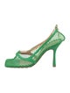 Bottega Veneta Mesh Chain-Link Accents Slingback Pumps