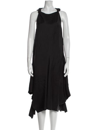 Bottega Veneta Square Neckline Midi Length Dress