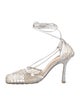 Bottega Veneta Leather Mesh Accents Sandals