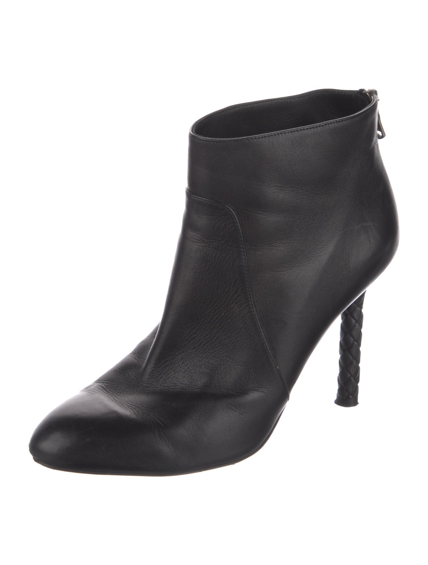 Bottega Veneta Intrecciato Weave Leather Boots