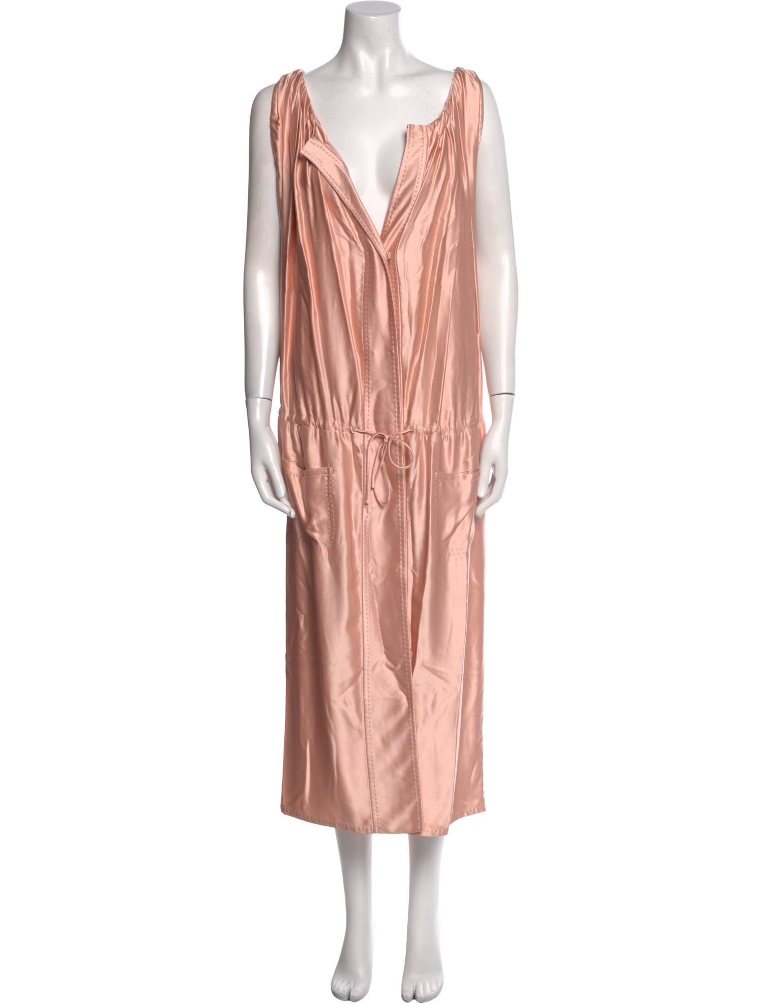 Bottega Veneta Satin Long Dress