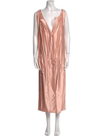 Bottega Veneta Satin Long Dress