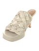 Bottega Veneta Intrecciato Weave Leather Slides