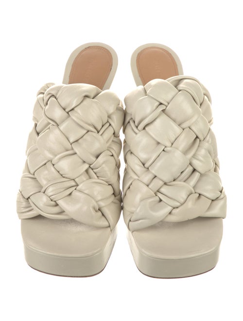 Bottega Veneta Intrecciato Weave Leather Slides
