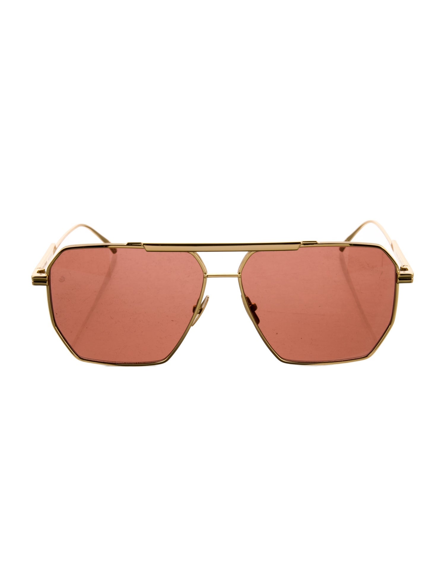 Bottega Veneta Aviator Tinted Sunglasses
