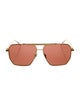 Bottega Veneta Aviator Tinted Sunglasses