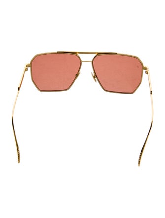Bottega Veneta Aviator Tinted Sunglasses