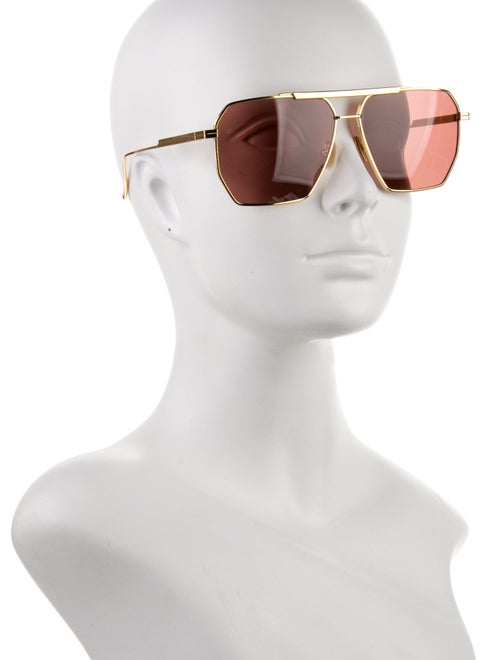 Bottega Veneta Aviator Tinted Sunglasses