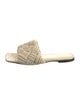 Bottega Veneta Intrecciato Weave Raffia Slides