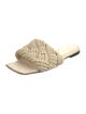 Bottega Veneta Intrecciato Weave Raffia Slides