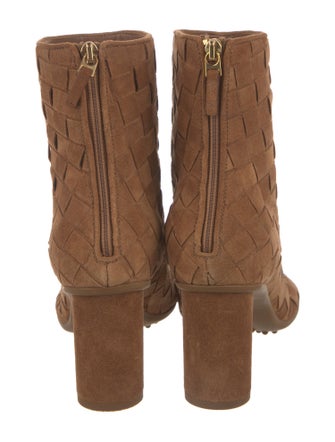 Bottega Veneta Intrecciato Weave Suede Boots