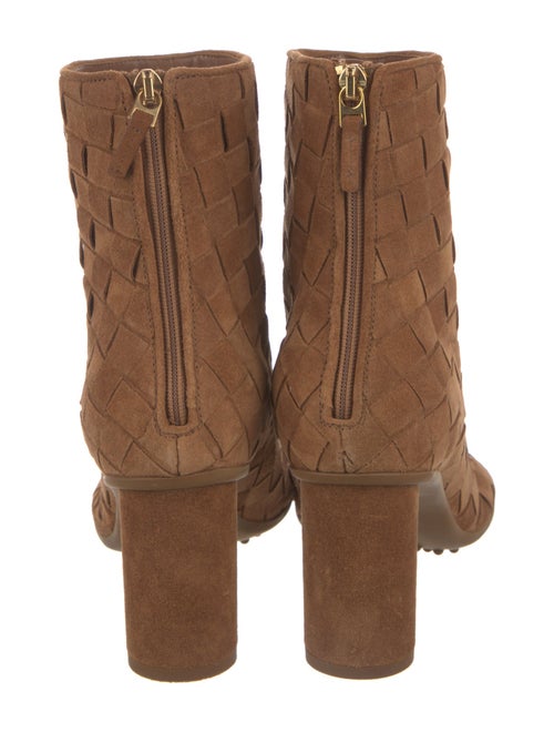 Bottega Veneta Intrecciato Weave Suede Boots