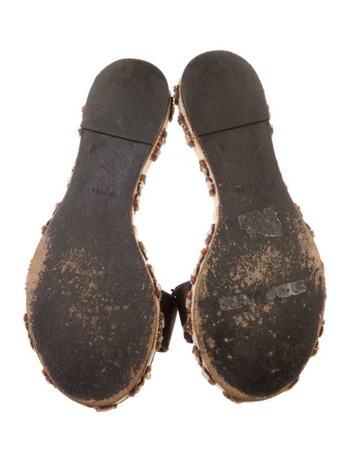 Bottega Veneta Leather Printed Slides