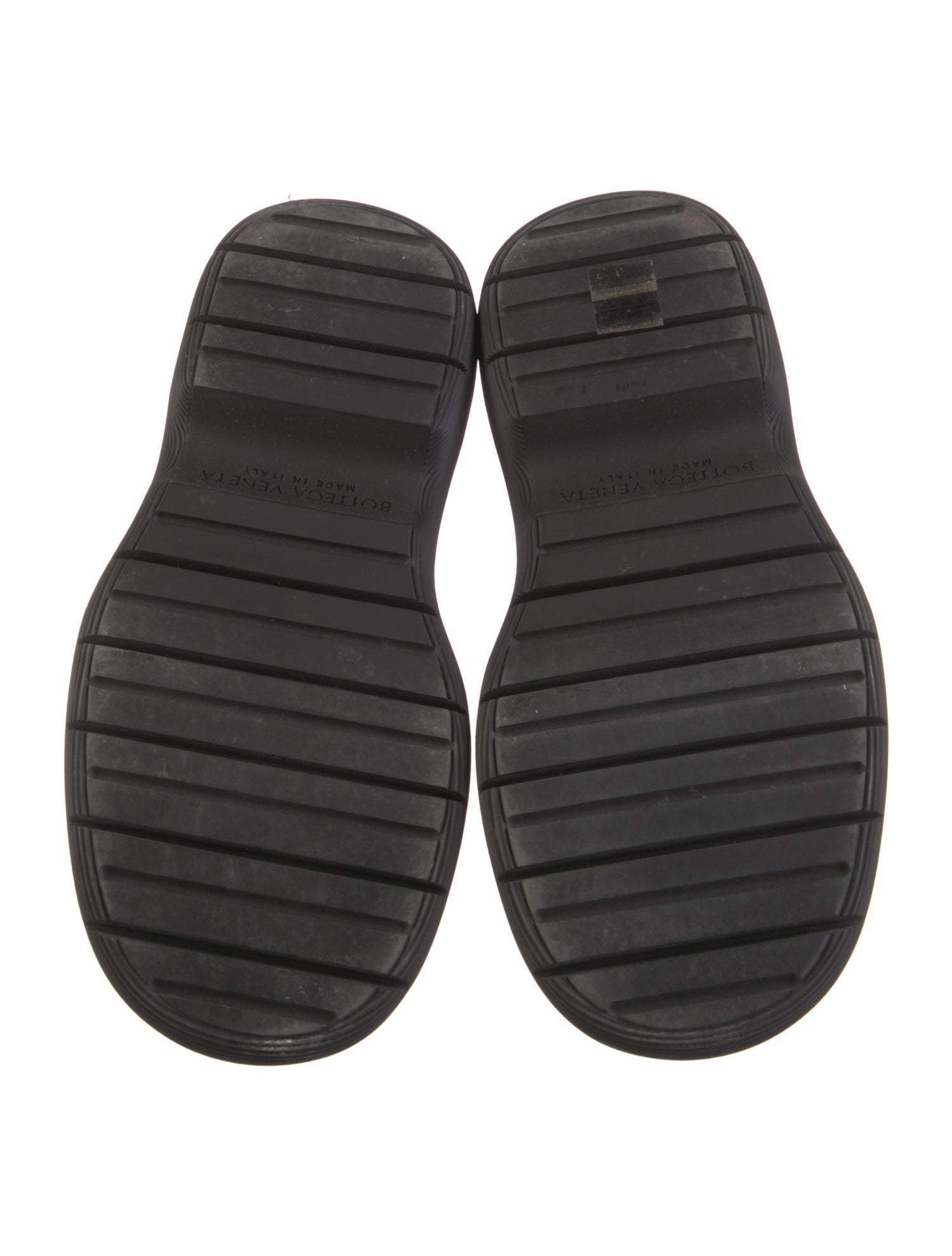 Bottega Veneta Leather Colorblock Pattern Combat Boots