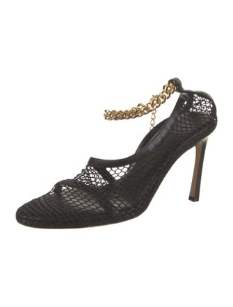 Bottega Veneta Mesh Chain-Link Accents Pumps