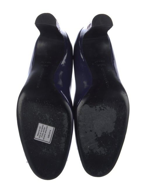 Bottega Veneta Intrecciato Weave Patent Leather Pumps