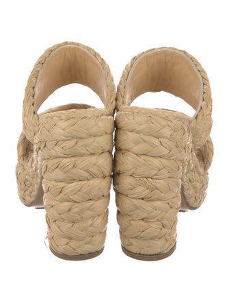 Bottega Veneta Raffia Braided Accents Espadrilles