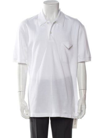 Bottega Veneta V-Neck Short Sleeve Polo Shirt