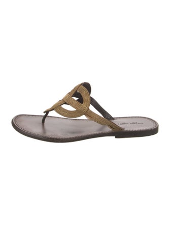 Bottega Veneta Leather Slides