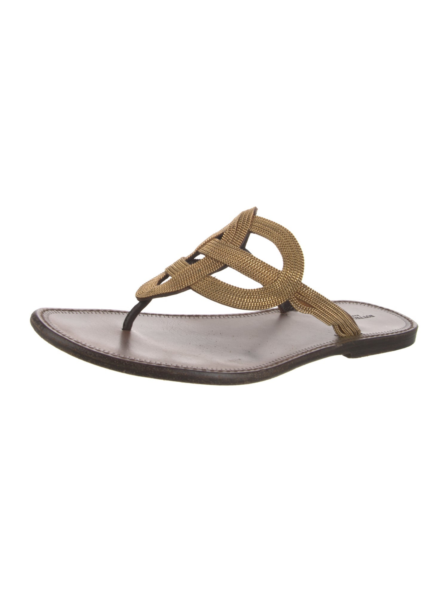 Bottega Veneta Leather Slides