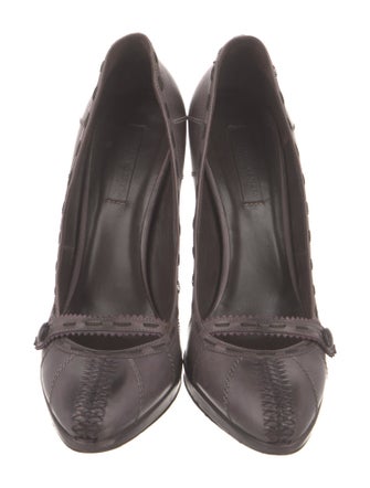 Bottega Veneta Intrecciato Weave Leather Pumps